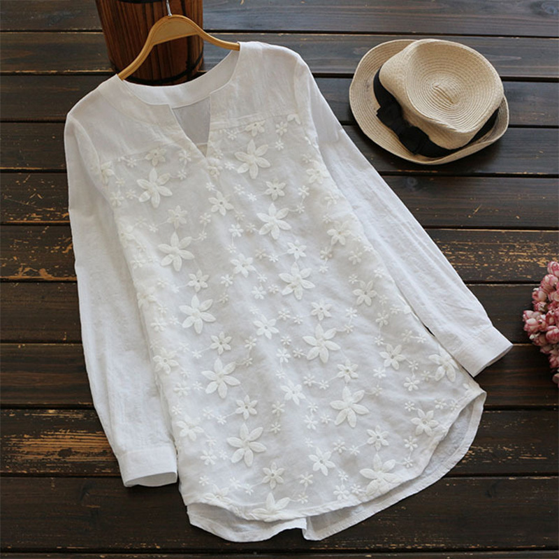 women's plus size white lace tops