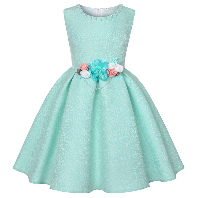 pale green flower girl dresses
