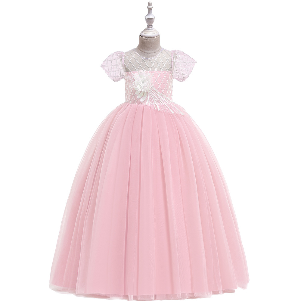 pink ball gown for kids