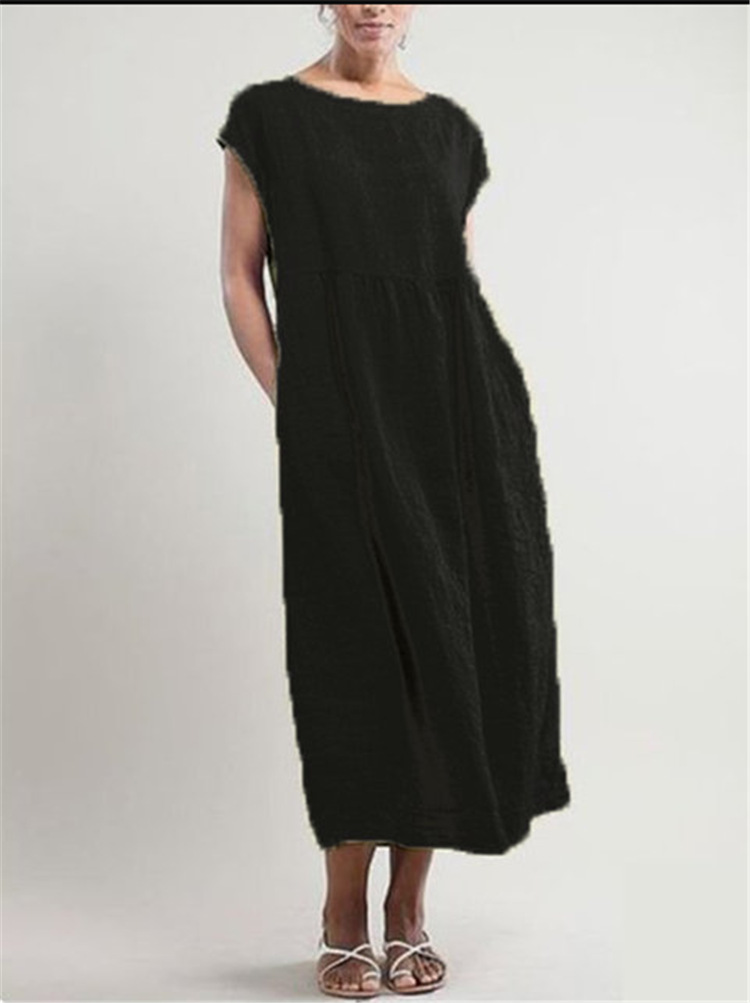 black plus size sundress