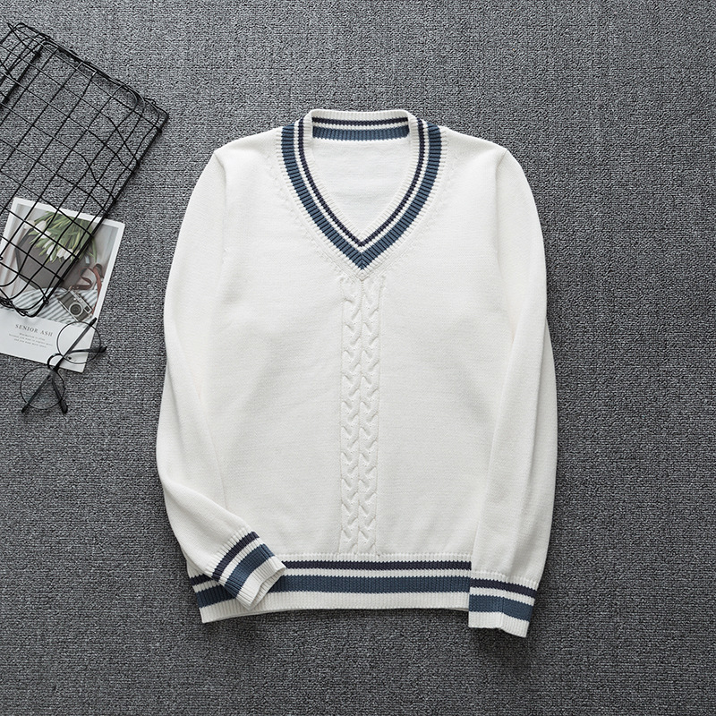  Japanese spot JK sweater long-sleeveduniform couple sweater college British style sweater 