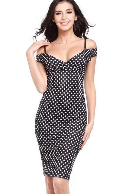 Women Floral Printed Pencil Dress Summer Off the Shoulder Bodycon Party Club Dress 5#
