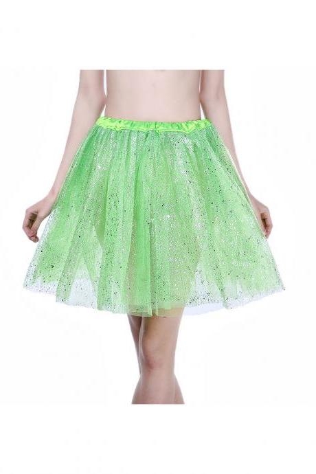 Gorgeous Multi-layer Pure Color A-line Tulle Skirt on Luulla