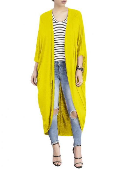 Vintage Stylish Crewneck Bell Sleeve Loose Sweater