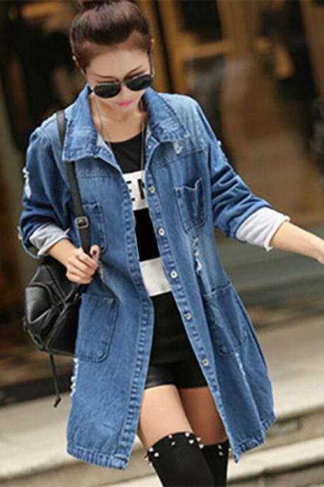 Women Fashion Denim Coat 2026.DESIGN FASHION DENIM COAT on Luulla