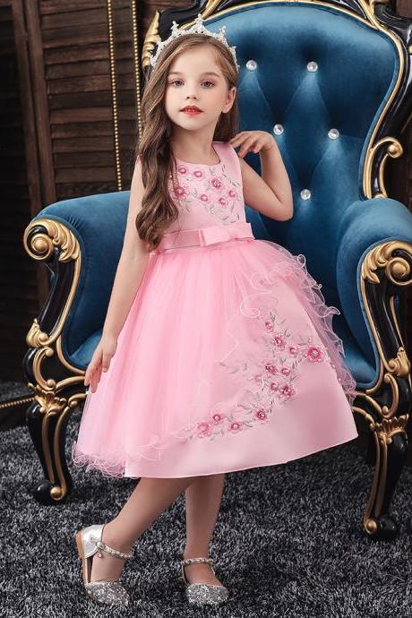  New Autumn Halloween Party Dresses Neonatal Embroidered Dancing Baby Chinese Retro Girl Dresses