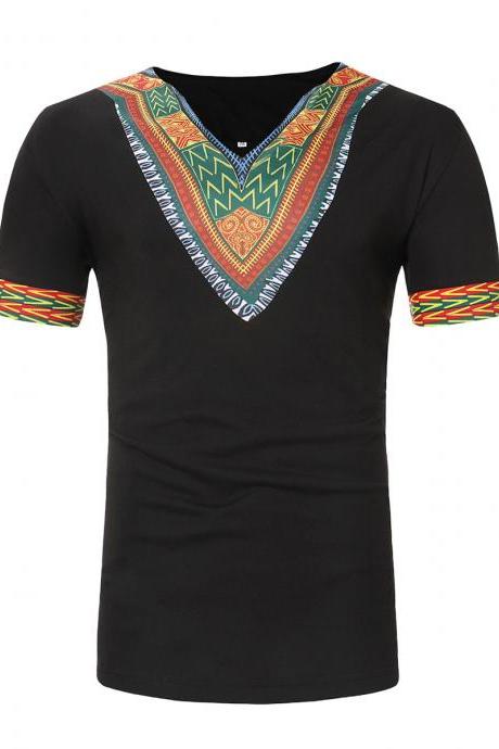 Africa Clothing Traditional African Dashiki Maxi Man&amp;#039;s T-shirt Summer Man Clothes Man Tribal Poncho Mexican Ethnic Boho Tops