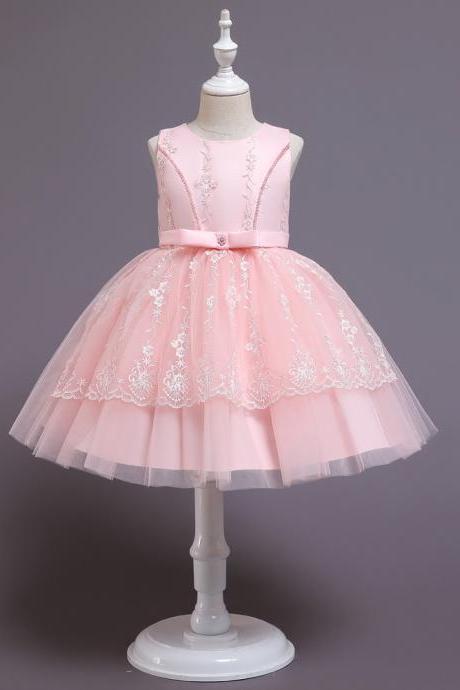 Baby Girls Clothes Teens Lace Embroidery Evening Wedding Tutu Princess Dress For Girl Elegant Birthday Party Dress Girl DressBaby Girls Clothes Teens Lace Embroidery Evening Wedding Tutu Princess Dress For Girl Elegant Birthday Party Dress Girl Dress
