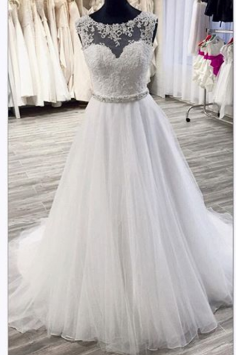 A-line Luxury Jewel Wedding Dress Crystal Sweetheart Beaded Court Train Gothic Unique Puffy Bridal Dresses