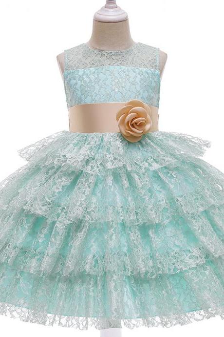 Kids Princess Dresses Clothing Flower Party Elegant Wedding Dress 5 6 8 10 Years