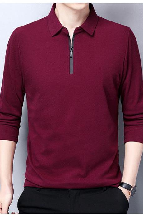  men 2021 new Sweater warm Comfortable zipper Long sleeve elasticity high quality big size top 