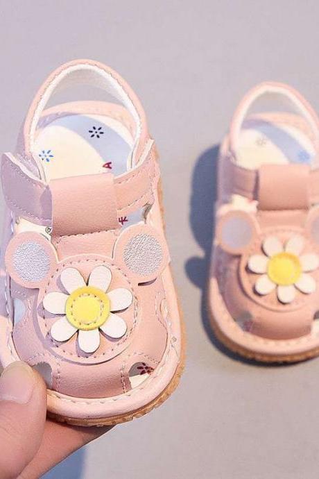 Summer new sandals, 0-1-2 years old soft-soled princess shoes ,little princess toddler shoes, baby non-slip toddler shoes