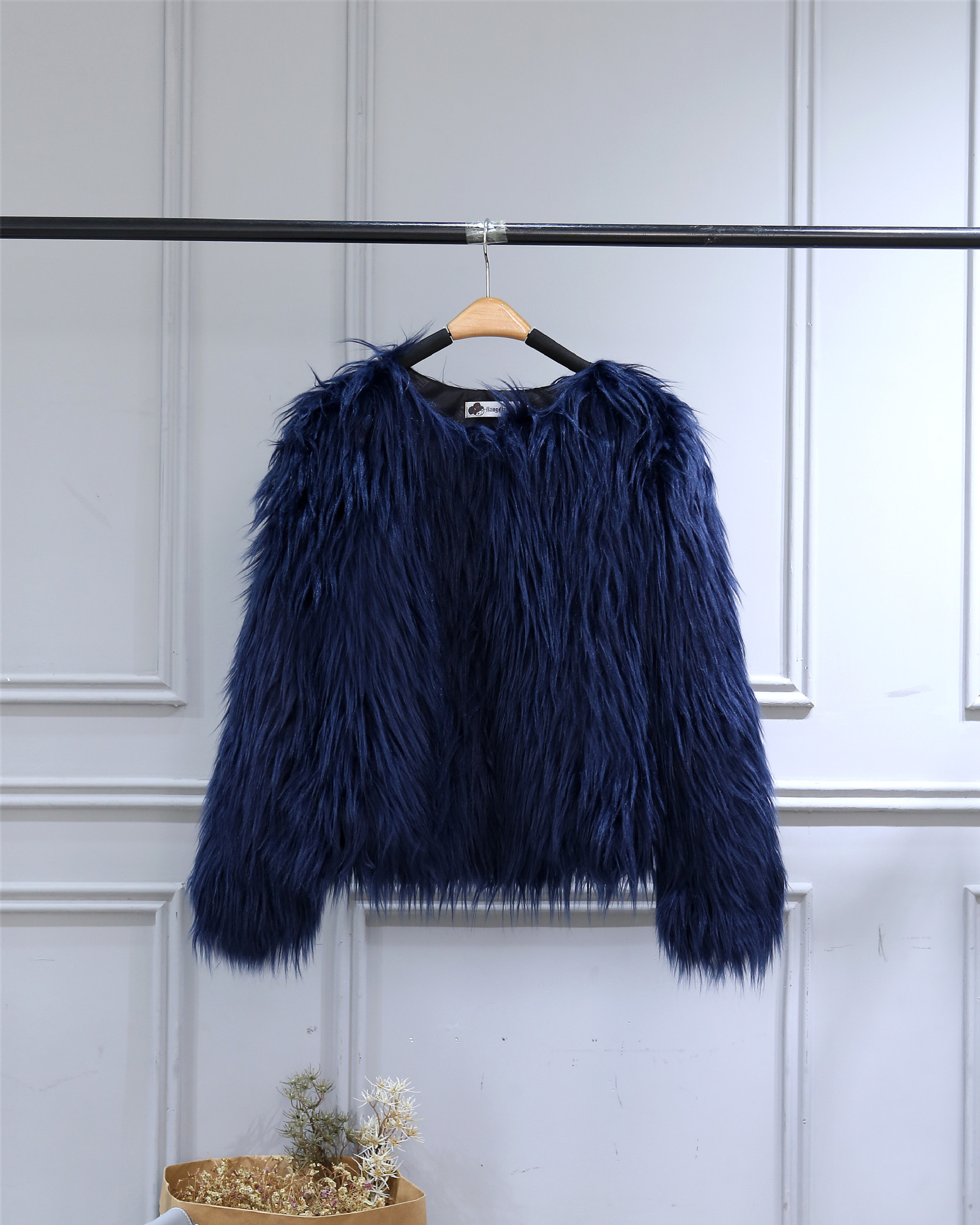 navy blue plus size winter coat