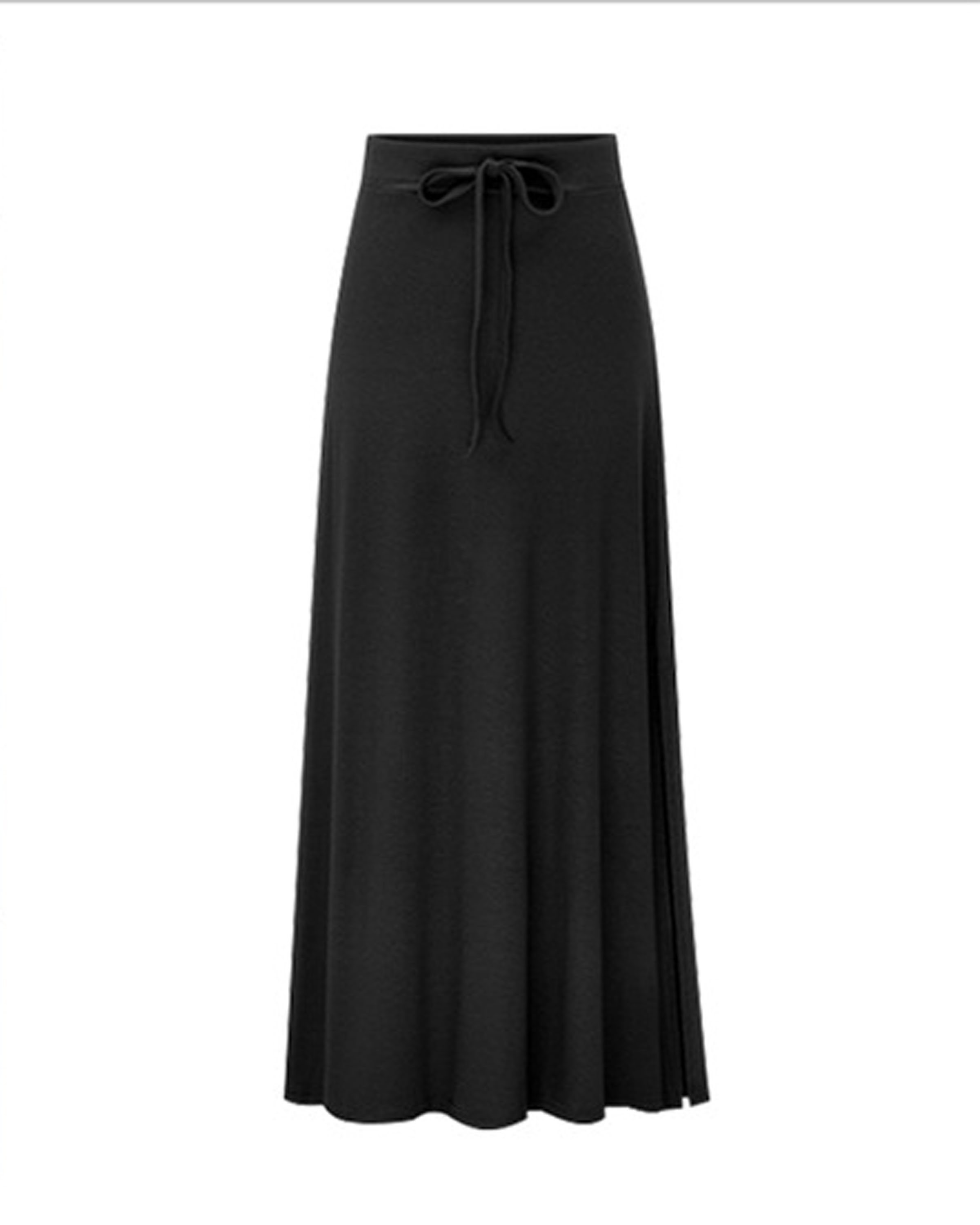 plus size long black skirt