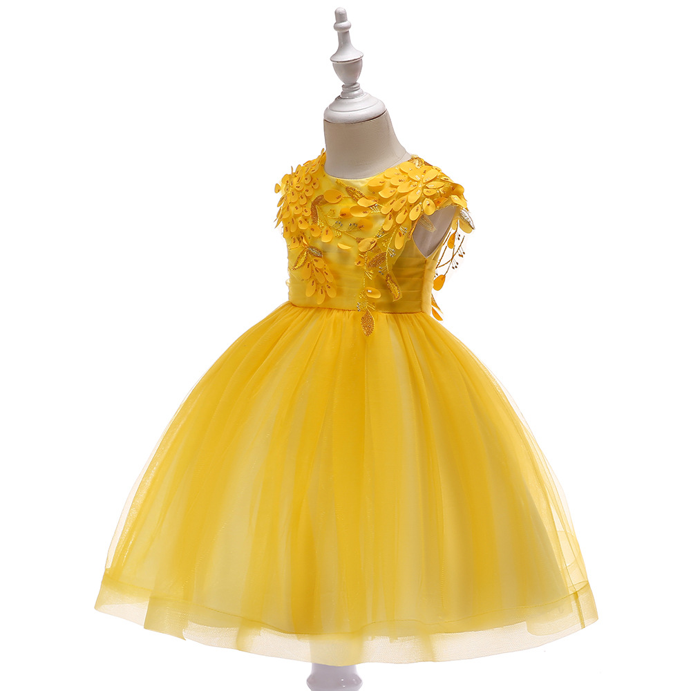 Princess Flower Girl Dress Sleeveless Wedding Party Birthday Tutu Gown ...