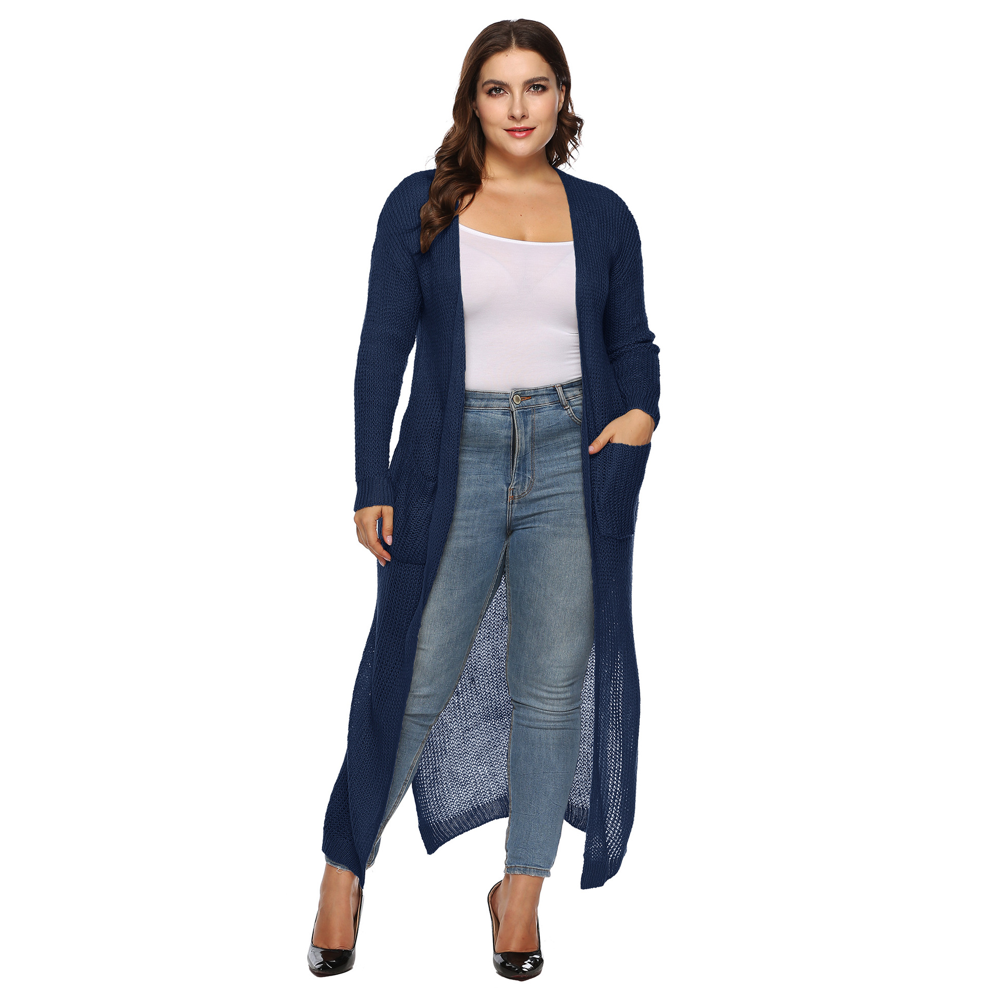 extra long cardigan plus size